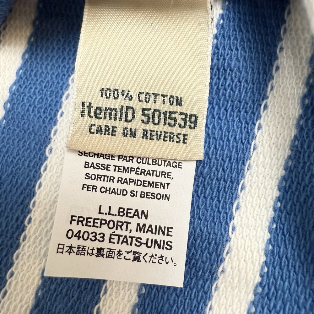 LL Bean NWT Womens Multicolor Stripe Long Sleeve Rugby Henley Shirt X-Small XS - Picture 9 of 12